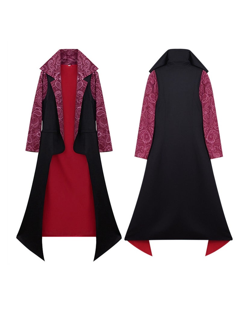 One Piece Hawkeye Mihawk cos suit with the same stand-up collar shirt cosplay anime performance suit costume - Image 5