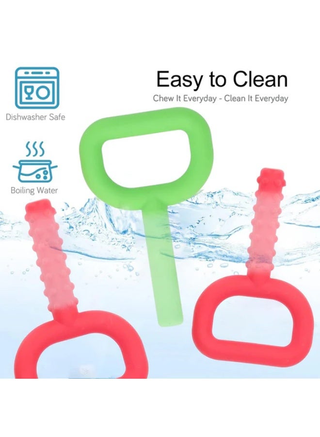 SnuzzleMart Super Chewy Tubes – Oral Motor Chewing Therapy Tool for Kids – Safe Medical Silicone Sensory Chew Device for Jaw Strength, Focus & Speech Development (Latex-Free) - Image 2