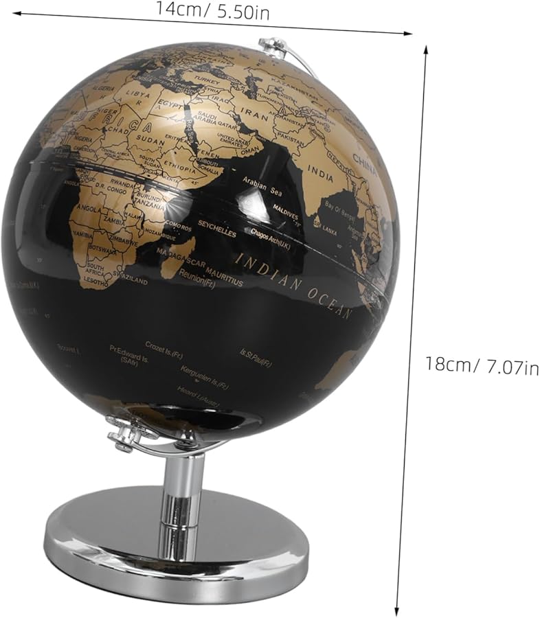 Floating World Globe Decorative Stand Educational Tool For Home Office School Decor - Image 3