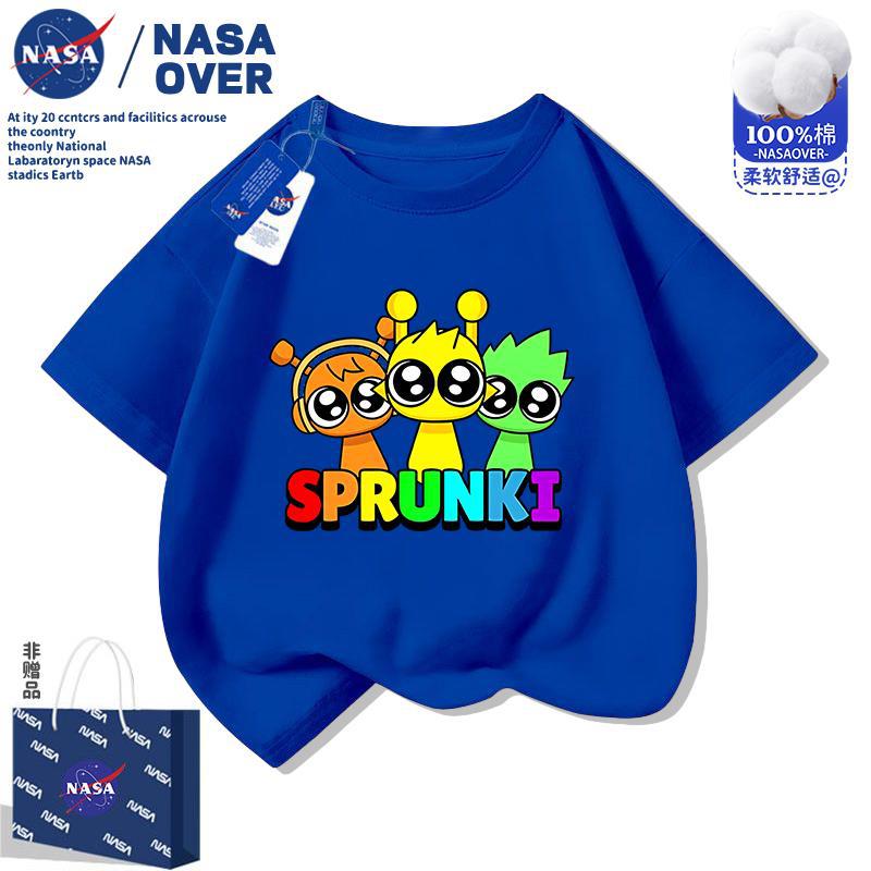 Nasa Kidsren'S Cartoon Rhythm Box Sprunki Pure Cotton Short-Sleeved T-Shirt For Boys And Girls Cute Fashionable Half-Sleeved Tops - Image 4