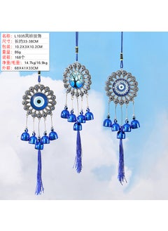 Generic Colorful Box Windmill Wood House Wind Chimes Decor Gift L1035 blue wind chime e 