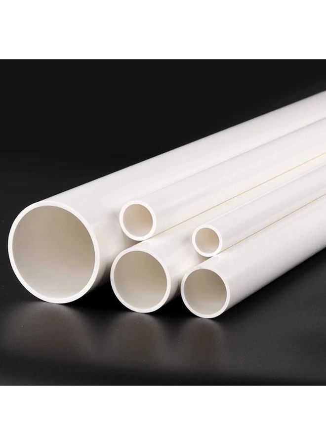 أنبوب PVC، أنبوب مياه، دفيئة منزلية الصنع، حديقة، مزرعة، ورشة عمل، أنبوب بلاستيكي صلب أبيض من درجة الأثاث، أنبوب دائري عالي الصدمات للصرف، مقاس 16 × 12 × 200 مم. - Image 1