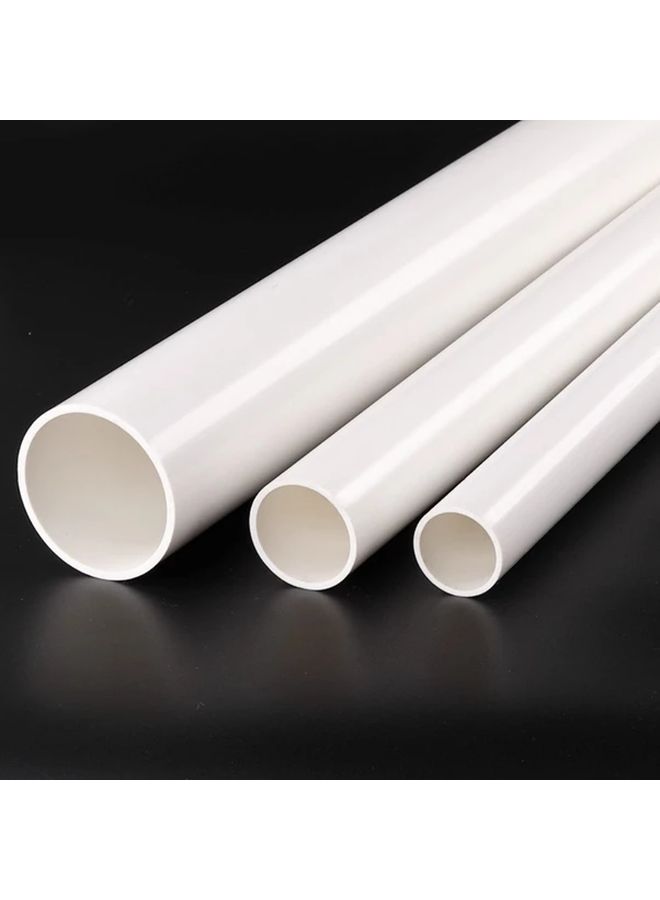 أنبوب PVC، أنبوب مياه، دفيئة منزلية الصنع، حديقة، مزرعة، ورشة عمل، أنبوب بلاستيكي صلب أبيض من درجة الأثاث، أنبوب دائري عالي الصدمات للصرف، مقاس 16 × 12 × 200 مم. - Image 2