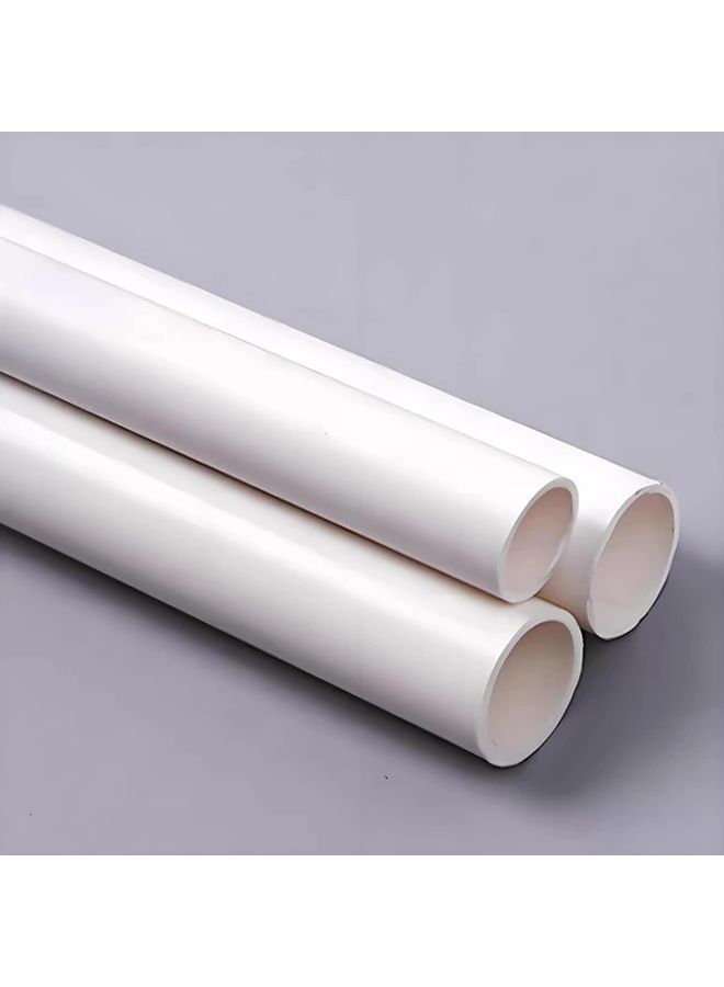 أنبوب PVC، أنبوب مياه، دفيئة منزلية الصنع، حديقة، مزرعة، ورشة عمل، أنبوب بلاستيكي صلب أبيض من درجة الأثاث، أنبوب دائري عالي الصدمات للصرف، مقاس 16 × 12 × 200 مم. - Image 5