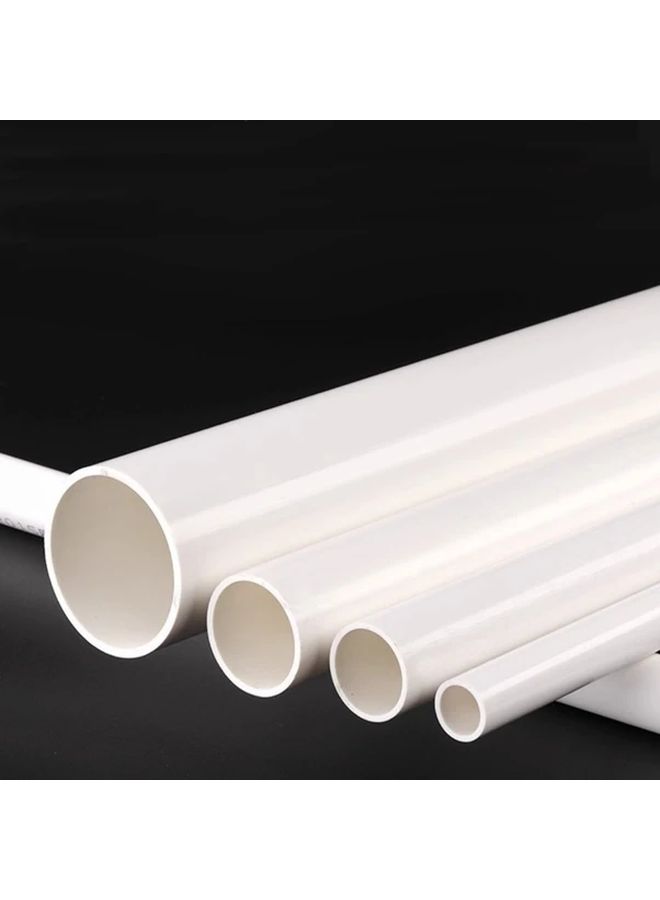 أنبوب PVC، أنبوب مياه، دفيئة منزلية الصنع، حديقة، مزرعة، ورشة عمل، أنبوب بلاستيكي صلب أبيض من درجة الأثاث، أنبوب دائري عالي الصدمات للصرف، مقاس 16 × 12 × 200 مم. - Image 3