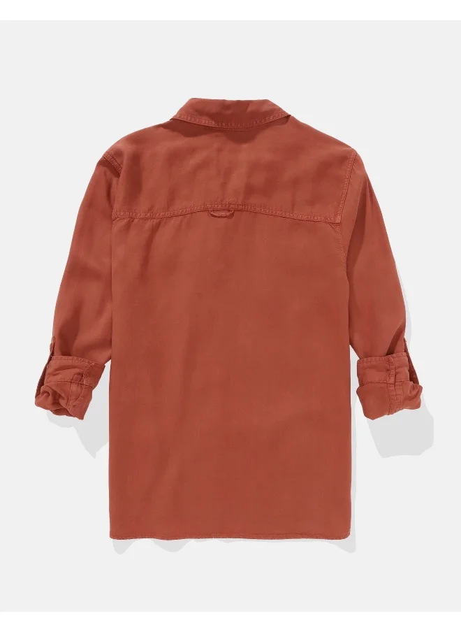 امريكان ايجل AE Long-Sleeve Button-Up Shirt