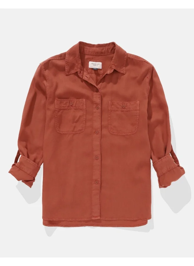 امريكان ايجل AE Long-Sleeve Button-Up Shirt