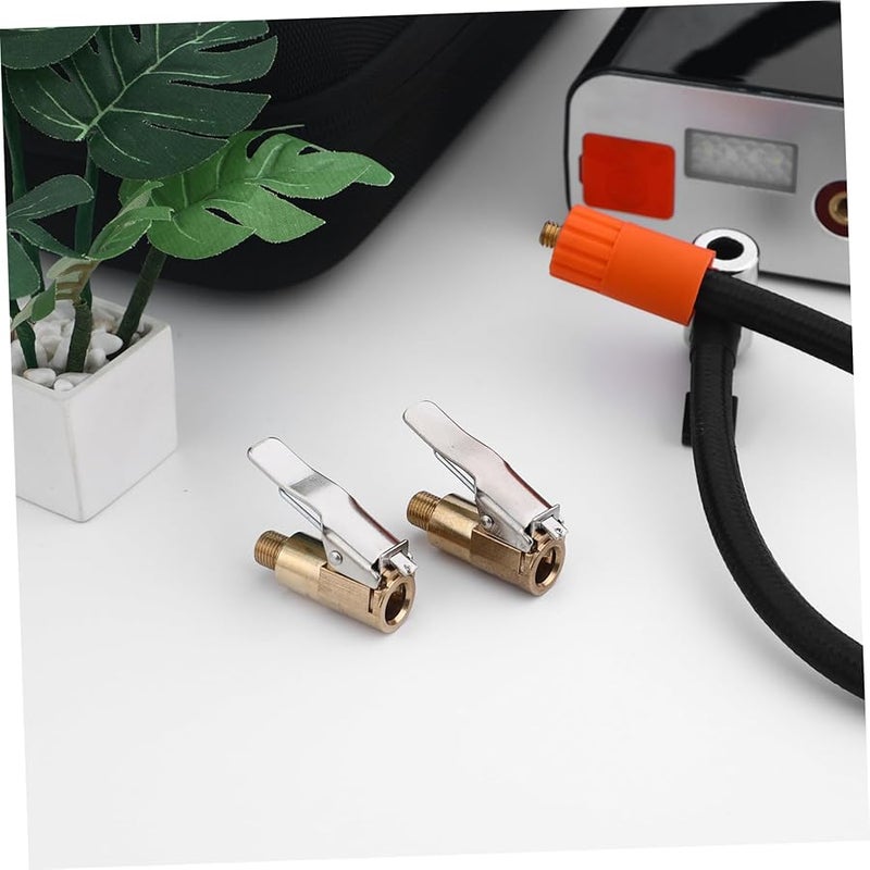 2PCS Quick Connect Locking Tire Air Chuck Inflator Attachment for Car Truck Vehicle - Image 5