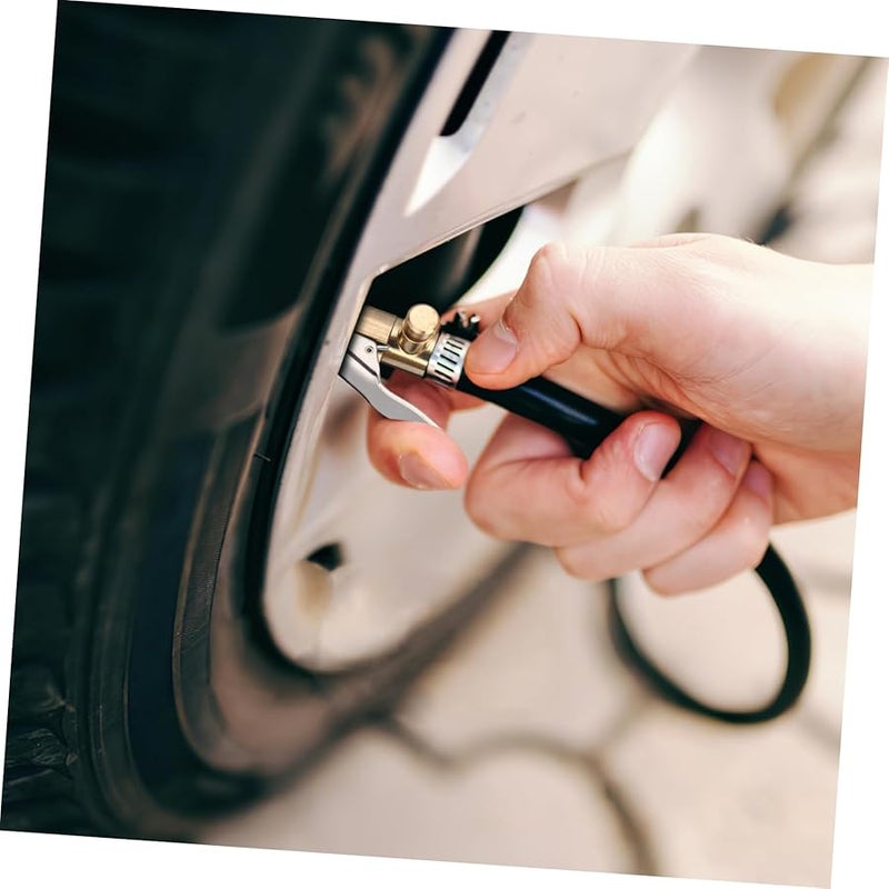 2PCS Quick Connect Locking Tire Air Chuck Inflator Attachment for Car Truck Vehicle - Image 3