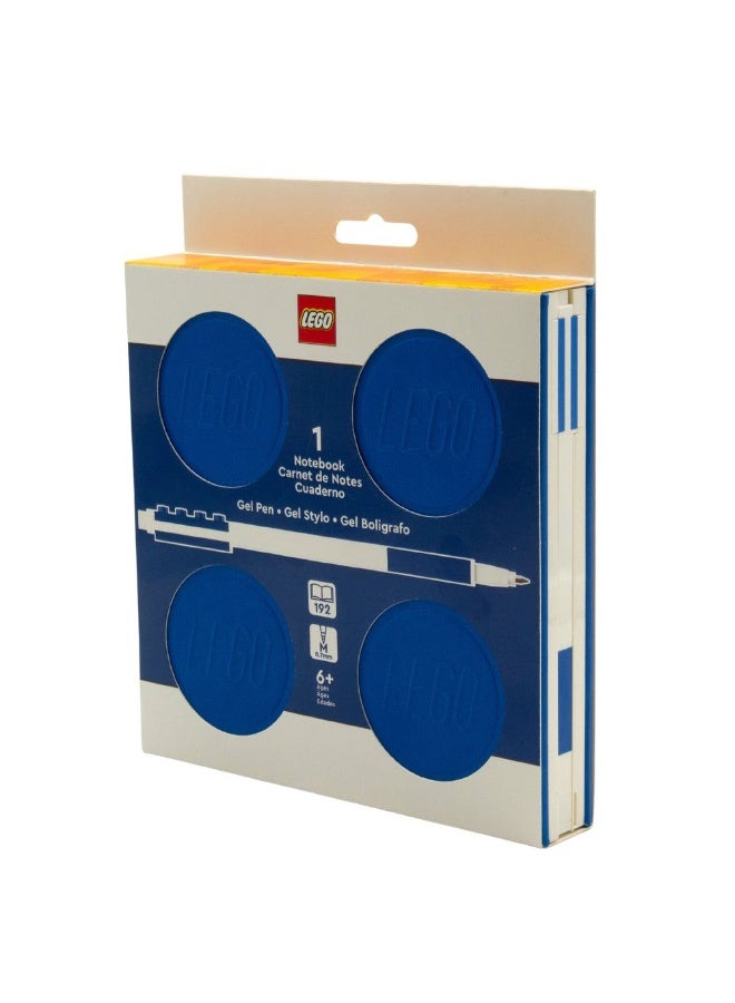 LEGO Locking Notebook with Gel Pen (Blue, 192 Pages, Hardcover) - Image 1