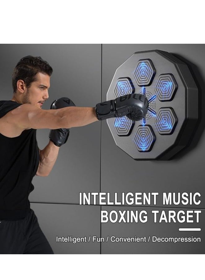 Electronic Music Boxing Machine Can Connect To Bluetooth Smart Music Boxing Machine With 1 Pairs Of Boxing Gloves For Amateur Home Workout - Image 1