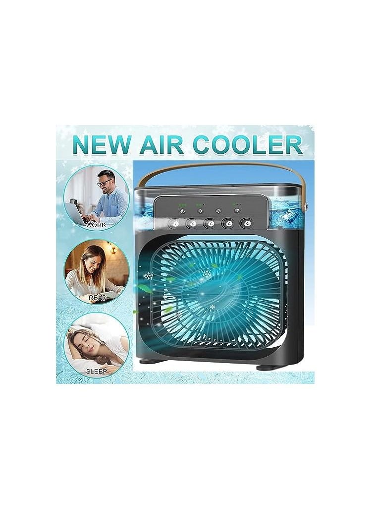 Generic Portable Air Conditioner Fan,USB Personal Evaporative Air Cooler,Mini Humidifier Misting Fan with LED Light,3 Wind Speeds and 5 Spray Modes For Home Appliances  - Image 3
