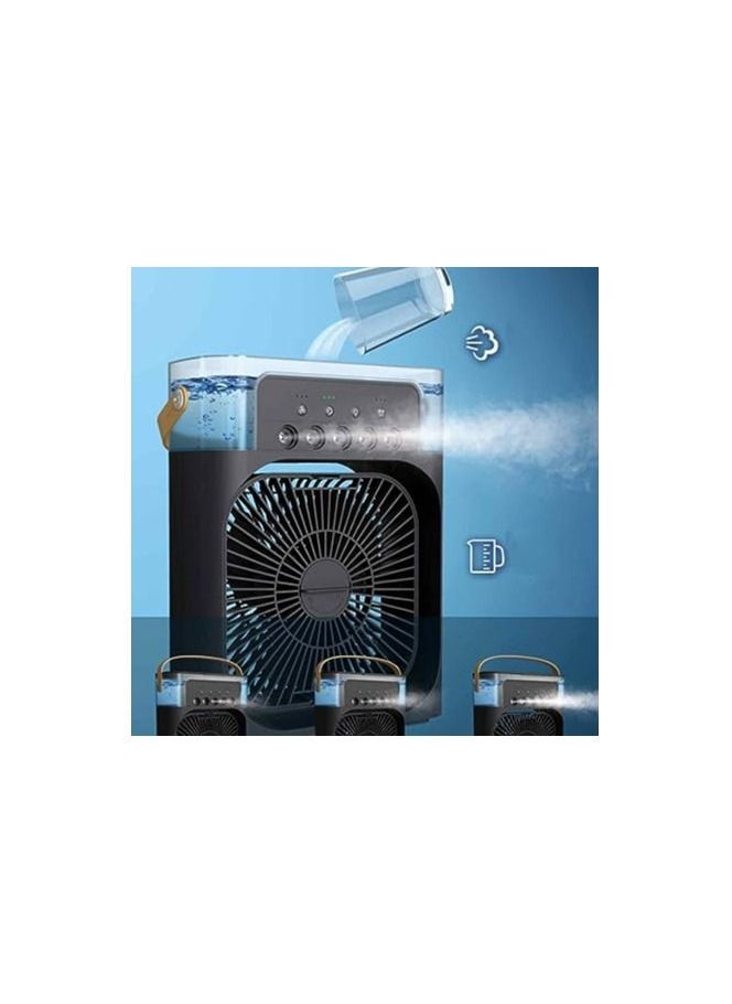 Generic Portable Air Conditioner Fan,USB Personal Evaporative Air Cooler,Mini Humidifier Misting Fan with LED Light,3 Wind Speeds and 5 Spray Modes For Home Appliances  - Image 5