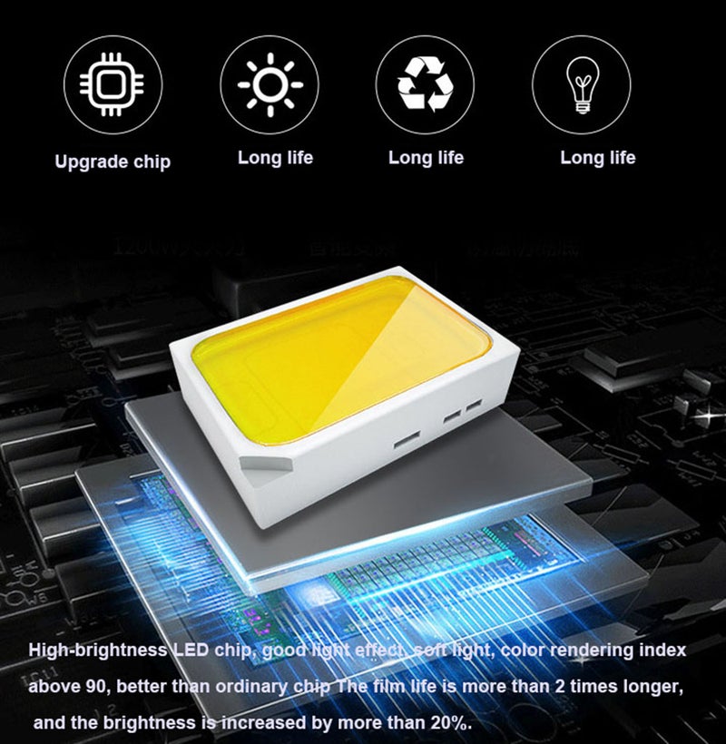 Ensemble de 10 projecteurs intégrés à panneau LED ultra-plat, 5W, luminosité régulière, 2.5 pouces, 5W, ouverture 7-8CM - Image 5