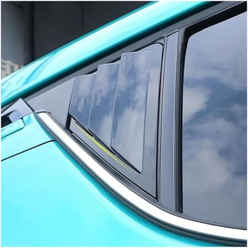 QASULER Car Rear Louver Window Cover Trim for Toyota C-HR - Image 3