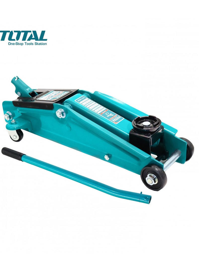 Portable Hydraulic Floor Jack 3 Ton For Workshop And Emergency Uses 16.4kg-THT10832 T0TAL