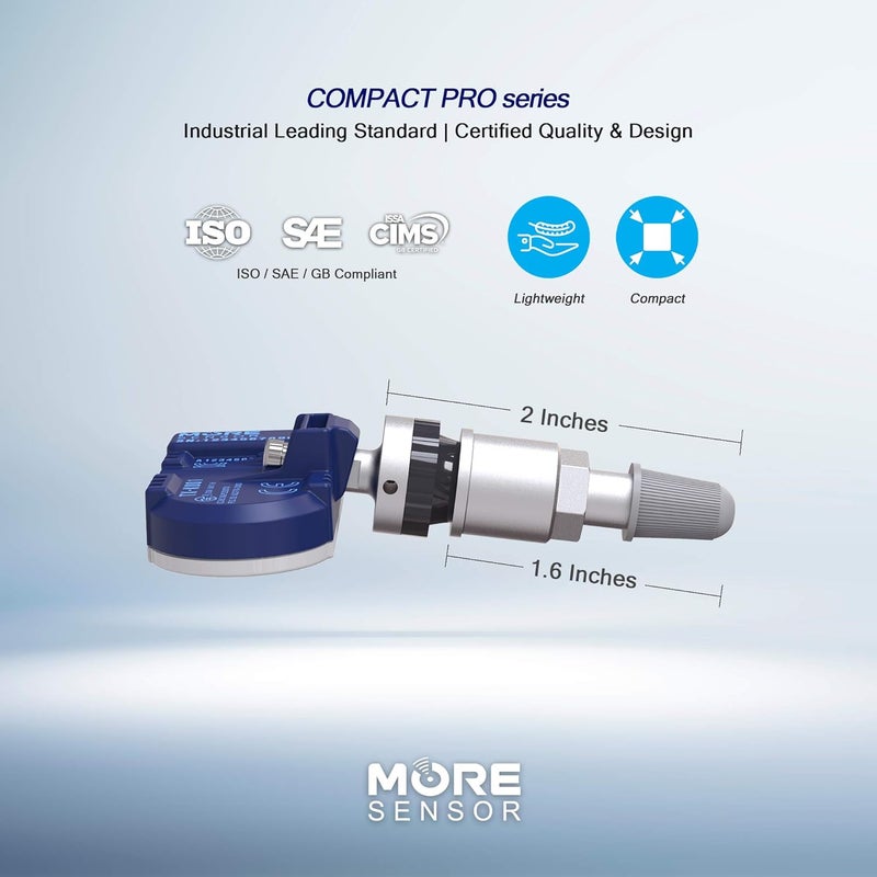 MOBILETRON MORESENSOR Compact PRO Series 315MHz TPMS Tire Pressure Sensor 4-Pack - Image 5