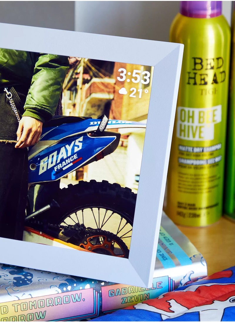 Pixie - Smart Digital Photo Frame | WiFi Connected Picture & Video Display, Full HD, TouchScreen 10.1" size, Built-in Speaker, Type-C & Micro SD port, Great Gift for Family, Friends, Parents - Blue - Image 1