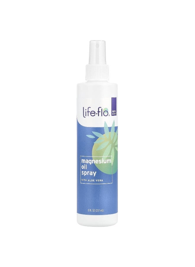Life-flo Life-flo, Magnesium Oil Spray with Aloe Vera, 8 fl oz (237 ml)  - Image 1