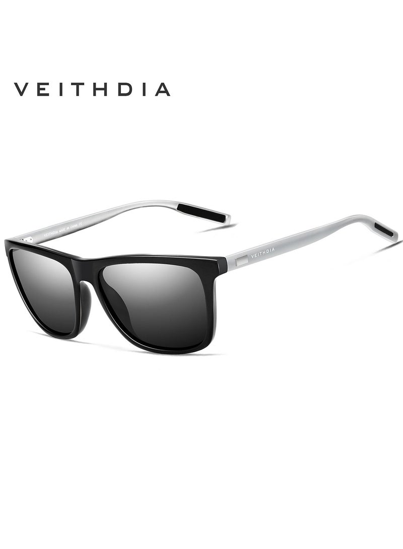 Veithdia Mix and Match Colorful Polarized UV Resistant Square Sunglasses - Image 1