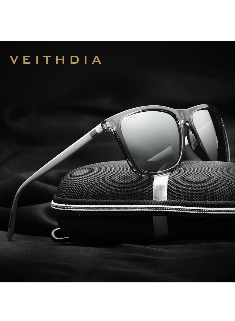 Veithdia Mix and Match Colorful Polarized UV Resistant Square Sunglasses - Image 2