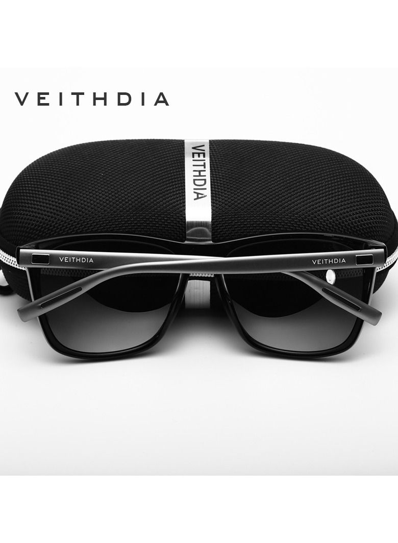 Veithdia Mix and Match Colorful Polarized UV Resistant Square Sunglasses - Image 3