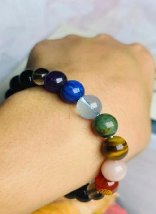 Trishakti PRODUCTS Examination Success Bracelet, Natural Crystal Beaded Bracelet for Focus and Confidence, 8mm Beads, Unisex, Stretchable Band - Image 5