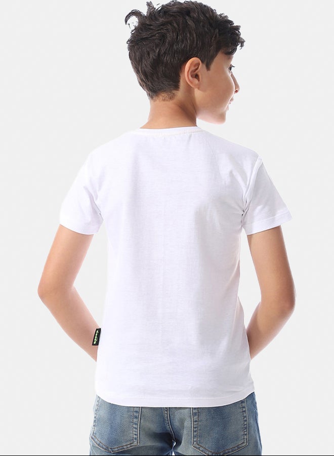 DIADORA Boys Printed Cotton T-Shirt - Image 3