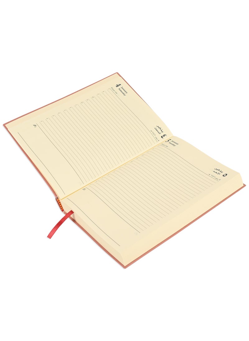 FIS FIS Flexible Diary 2025 (Arabic/English) A5, Maroon - FSDI131AE25MR  - Image 2