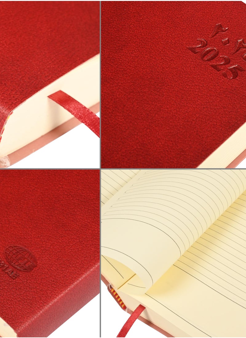 FIS FIS Flexible Diary 2025 (Arabic/English) A5, Maroon - FSDI131AE25MR  - Image 3