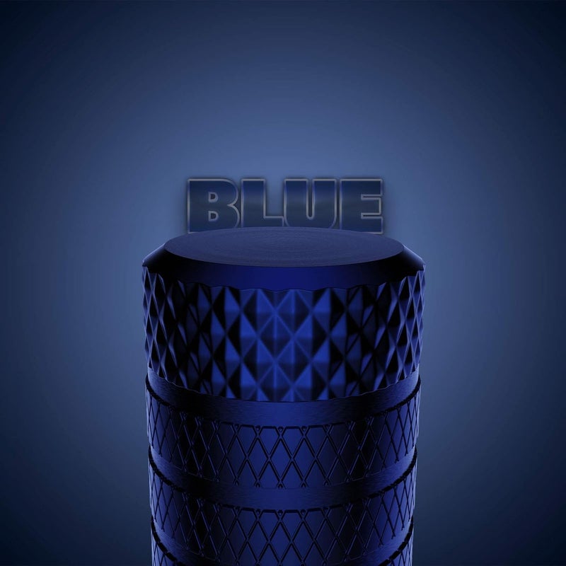 CKAuto Tire Valve Stem Caps, Blue, 4 pcs/Pack, Anodized Aluminum Tire Valve Cap Set, Corrosion Resistant, Universal Stem Covers for Cars Trucks Motorcycles SUVs and Bikes - Image 2