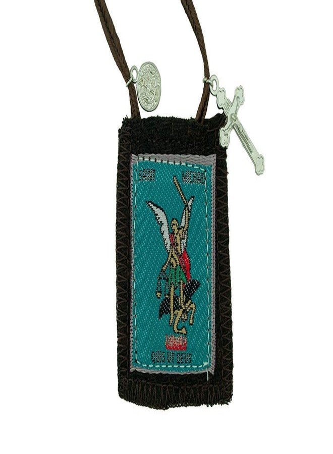 Venerare Catholic Holy Figure Saint Scapular | 100% Wool | Comes with Enrollment Papers (St Michael The Archangel) - Image 2