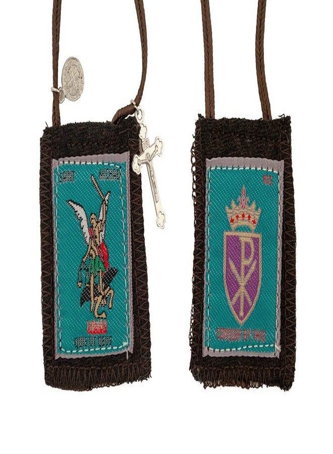 Venerare Catholic Holy Figure Saint Scapular | 100% Wool | Comes with Enrollment Papers (St Michael The Archangel) - Image 4