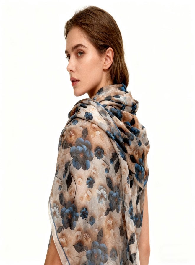 كي-اليوون وشاح طويل أنيق وكلاسيكي من كي-إليون، وشاح للرقبة، وشاح عصري، وشاح خفيف الوزن للنساء H24-05 - Image 4