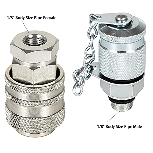 CASTNOO Hydraulic Pressure Test Coupling Kit Fits for Parker PD Series Coupler,Caterpillar Case John Deere Excavator Construction Machinery-Working Pressure 6000PSI/400BAR - Image 2