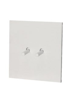 Donmarco 2 Gang Intermediate Switch – Plain Toggle – Stainless Steel/Copper – Fire Resistant , 15-Year Warranty , Multi-Way Lighting Control for Modern Interiors (Matt White)  - Image 2
