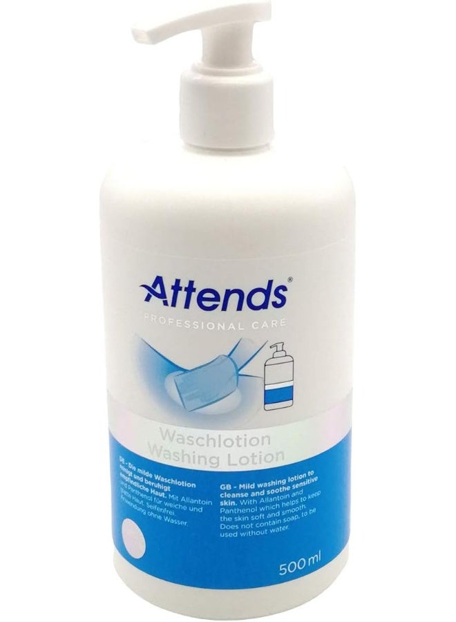 Attends Professional Care Washing Lotion Mild Cleanse And Soothe Sensitive Skin 500Ml - Image 1