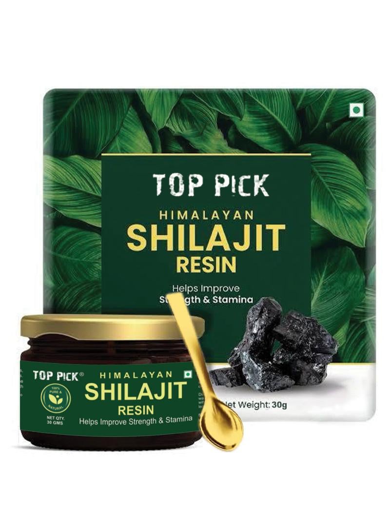 Top Pick Himalayan Organics Pure Shilajit Resin 30g - Boost Energy - Endurance - Strength