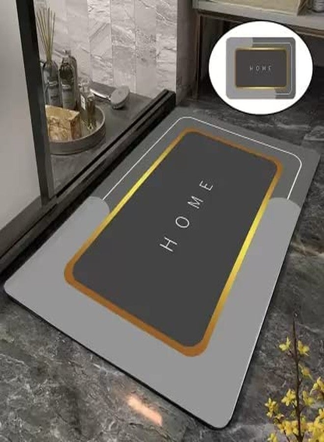 Finalize® Bathroom mat Water Absorbent mat for Bathroom Kitchen Floor mat Door Bathroom mat for Entrance Anti Slip mat for Bathroom Floor Foot Anti Skid (60 * 40 cm/1pcs/multi) - Image 1