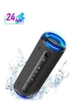 Tronsmart Tronsmart T7 Lite 24W Portable Outdoor Speaker, 24W Stereo Sound with Deep Bass, Bluetooth 5.3, IPX7 Waterproof, 24 Hours of Playtime, Custom EQ via App, Ultra Portable for carry - Black  - Image 1