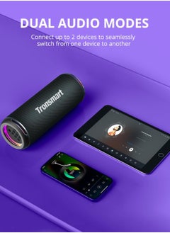 Tronsmart Tronsmart T7 Lite 24W Portable Outdoor Speaker, 24W Stereo Sound with Deep Bass, Bluetooth 5.3, IPX7 Waterproof, 24 Hours of Playtime, Custom EQ via App, Ultra Portable for carry - Black  - Image 4