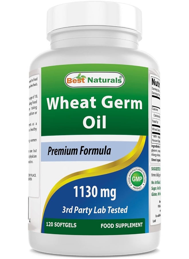 Best Naturals Wheat Germ Oil 1130 Mg 120 Softgels  - Image 1