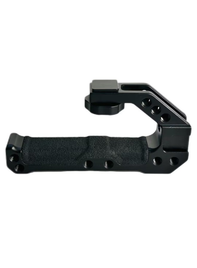 Camera Rabbit Cage Universal Side Handle Wooden Multifunctional And Silicone Hand Handle Photography Rabbit Cage Expansion Accessories-Color:Cold Boot Silicone Handle  - Image 1