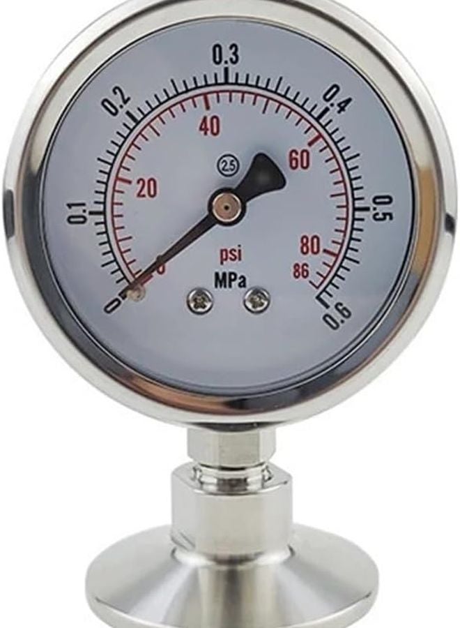 Stainless Steel Tri Clamp Pressure Gauge 0 1 To 0 9 MPa With SS316 Fittings - Image 2