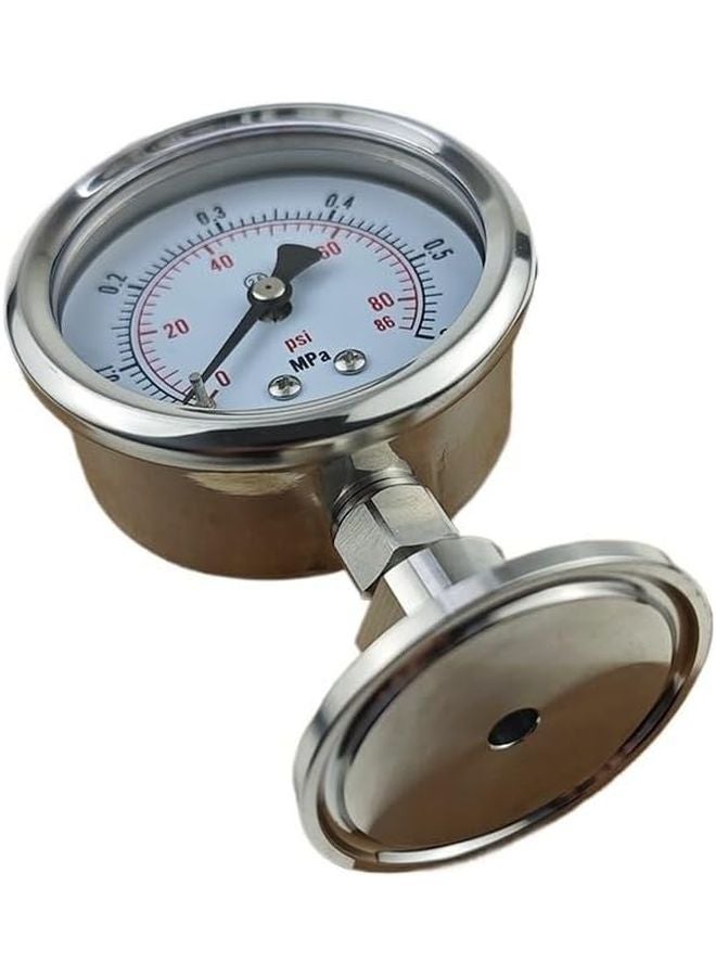 Stainless Steel Tri Clamp Pressure Gauge 0 1 To 0 9 MPa With SS316 Fittings - Image 4