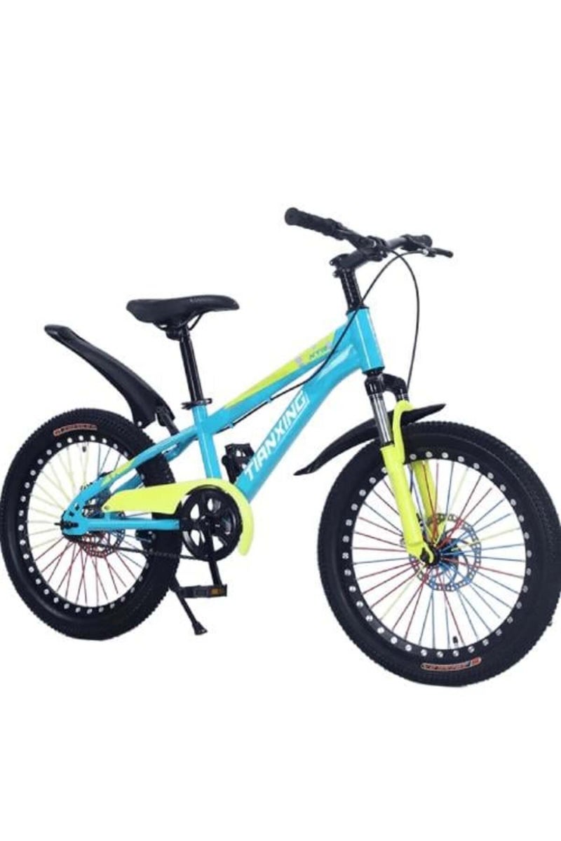 Kids Sports Mountain Bike - Blue and Yellow for Boys - Image 1