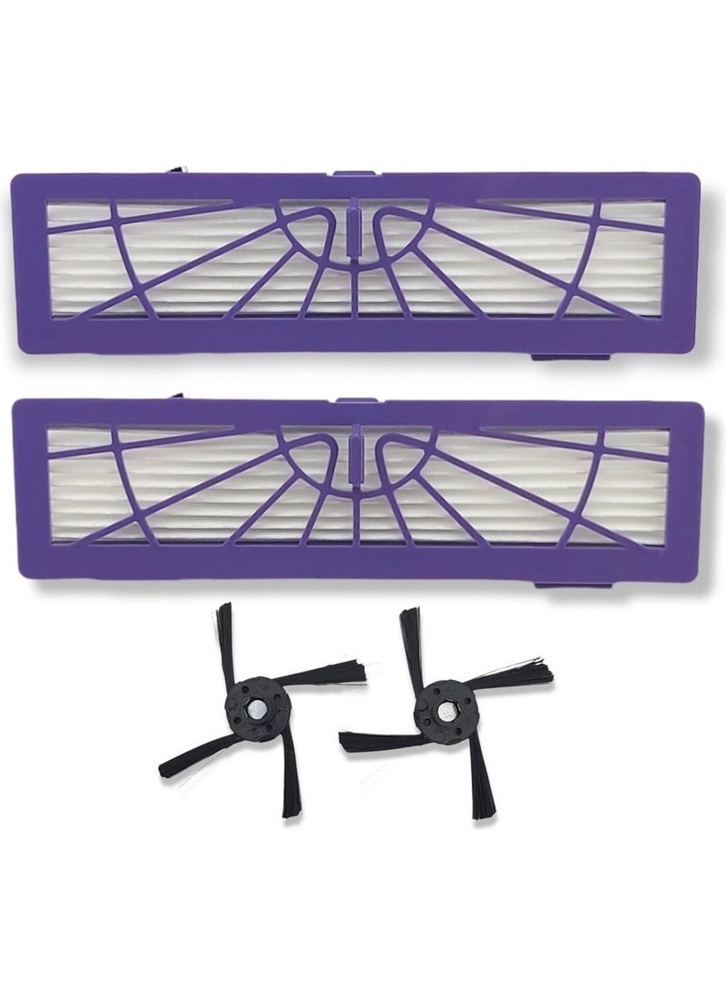 Srfn Ticaret - Neato Botvac Compatible D80 Robot Vacuum Cleaner Side Brush and Hepa Filter - Image 1