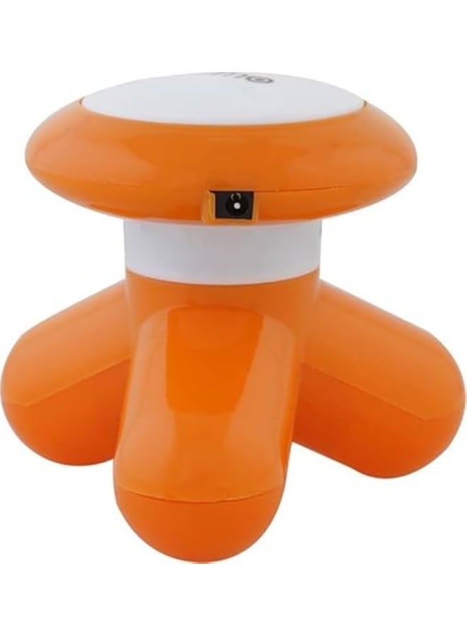 جهازتدليك كهربائي محمول، تصميم ثلاثي الأذرع، للاسترخاء وتخفيف التوتر في أي وقت وأي مكان يوفر تدليكاً فعالاً ومريحاً لمختلف مناطق الجسم. بفضل حجمه الصغير وخفة وزنه (برتقالي) - Image 1