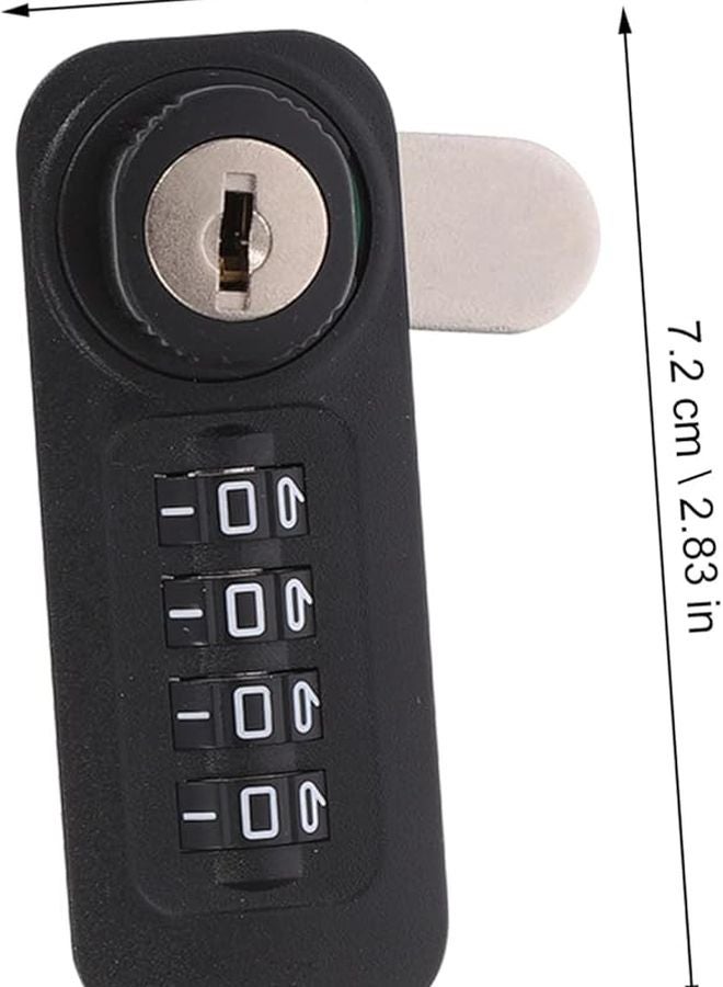 4 Digit Combination Lock for File Cabinets Safe Locker Door Keyless Security - Image 3
