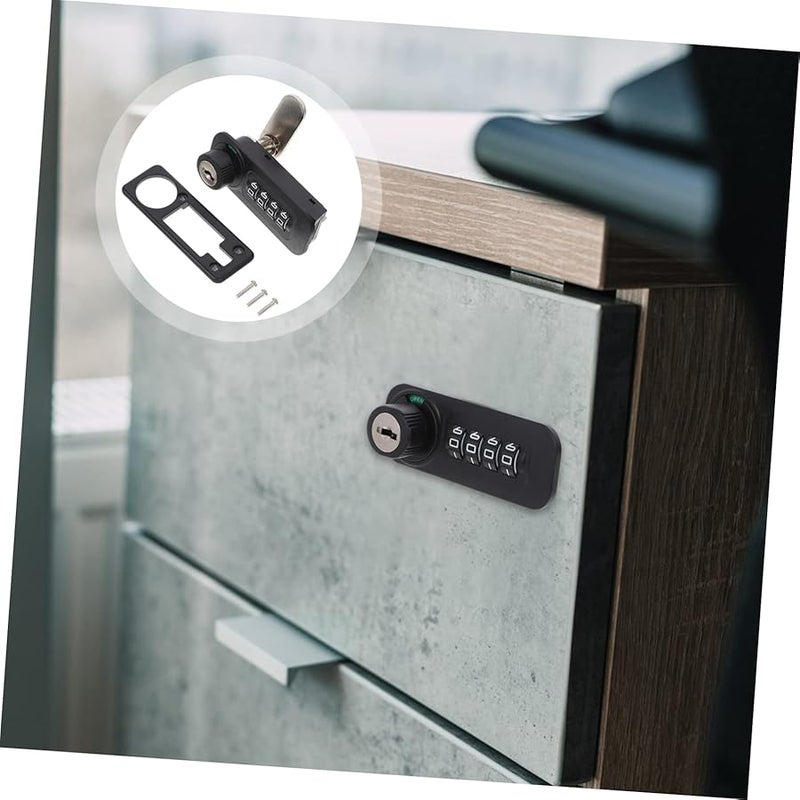 4 Digit Combination Lock for File Cabinets Safe Locker Door Keyless Security - Image 5